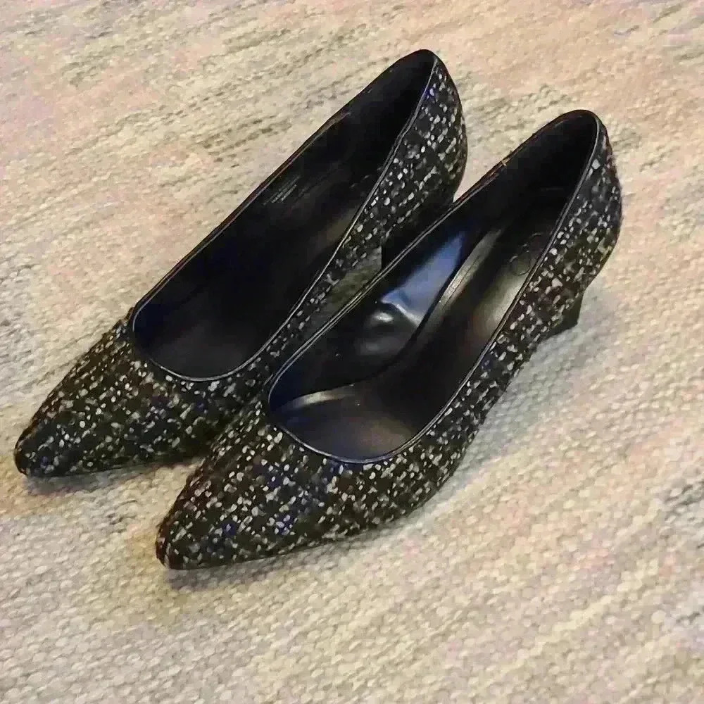 Brown Tweed Heels